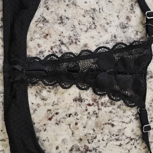 NWT Happy Coral black Lace Racerback Bra 34C - Picture 8 of 8